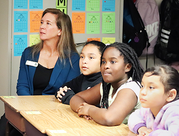 Harris Elementary students in class